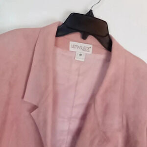 New Vintage Suede Pink Blush Women'sBlazer Jacket